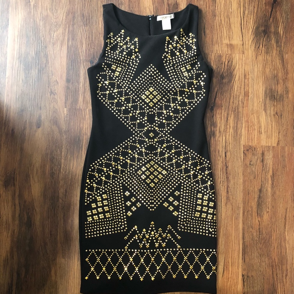 Black & gold dress